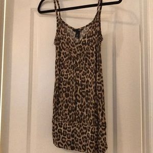 Leopard print tank top
